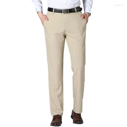 Men's Pants 2023 Business Mens Trousers Formal Summer Suit Men Office Cotton Straight Loose Dress Big Size 40 42