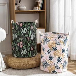 Organisation Clothing Laundry Baskets 1PC For Home Bathroom Cat Print Save Space Home Children Toy Storage Box Laundry Bucket Organisers