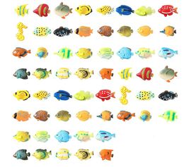 Artificial Tropical Fishes Floating Decoration for Fish Tank Summer Party Pool Catching Fish Game Favour Plastic Multi-Color