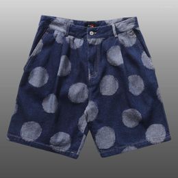 Men's Jeans Men Sweatpants Summer Shorts Social Club Outfits Short Hombre Pant Denim Polka Dot Contrast Colour