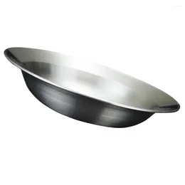 Dinnerware Sets Large Mixing Bowl Stainless Steel Container Kitchen Tableware Basin Sandwich Plate Spaghetti Multi-function Fruits Salad