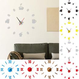 Wall Clocks 3D Creative DIY Clock Sticker Removable Living Room Bedroom Background Home Decoration