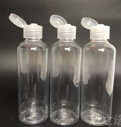 Storage Bottles & Jars 3Pcs/set 120ml Flip-top Plastic Bottle Transparent Liquid Lotion Butterfly Cap Shampoo Sell