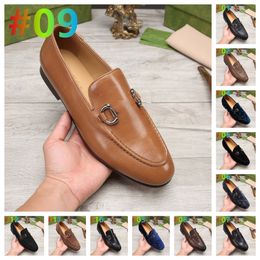 Top Quality G Luxury Brand 2022 Mens Loafers Moccasins Breathable Slip on Black Driving Social Designer Dress Shoes Wedding party Size 6.5-12
