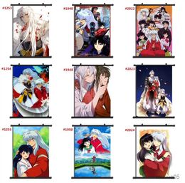 Action Toy Figures InuYasha Inu Yasha Anime manga wall Poster Scroll A