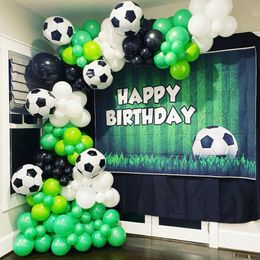 Other Event Party Supplies 113Pcs Football Balloon Garland Arch Kits Green Latex Helium Ballons Farther's Day Globos Baby Birthday Party Decorations Adult 230515