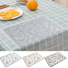 Table Mats Coffee Maker Mat Anti Slip Dish Drain Pad Super Absorbent Drainer Machine Pads For Kitchen Dinnerware Placemat