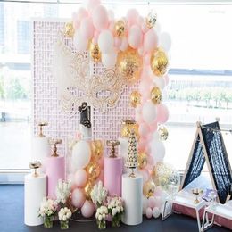 Party Decoration 5pcs/set)wedding Pillars Column Colourful Wedding Metal Plinth Flower Stand Pillar Stage Yudao674