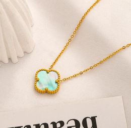 Wholesale 20 Styles Brand Letter Pendant Necklaces Never Fade Stainless Steel 18K Gold Plating Silver Plated Necklace Fashion Inlaid Crystal Jewellery Accessories