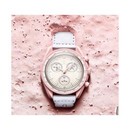 Women'S Watches Mens Designer Moon Watch Box Air King Bioceramic Moonswatches Luxury Planet Movement Montre Limited Edition Master W Dhmvg