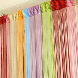 Curtain 1 2m 7 Colours String For Window Door Fringe Panel Room Divider Drape Strip Tassel Curtains