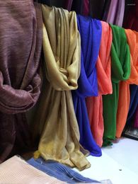 Scarves 2023 Fashion Solid Colour Cotton Viscose Scarf Women Plain Silk Shawls Wraps Hijabs 30 Colours 10pcs/lot