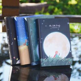 Notepads Creative Color Page Illustration Cute Notebook Little Prince Series Beautiful Diary Student Hardcover Notepad Gifts 230515