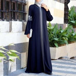 Ethnic Clothing Muslim Dress Women Abaya Dubai Caftan Turkey Long Floral Printed Vintage Kaftan Islamic Maxi Dresses Robe Longue Femme