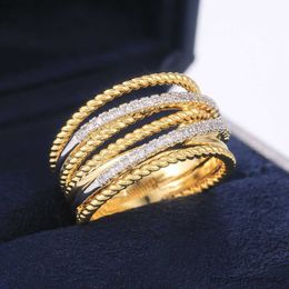 Band Rings New Arrival Twist Cross Finger Ring for Women Ring Daily Wearable Versatile Classic Twine Rings