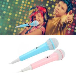 Microphones Wired Microphone 3.5mm Plug Low Distortion Portable Music Toy Children Singing Mic For Karaoke Family Party