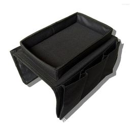 Car Organizer Black Armrest Cover Trunk Storage Bag High Capacity Multi-use Oxford Automobile Seat Back Box Phone Holder