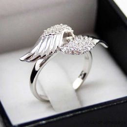 Band Rings Newly Designed of Wing Rings Women Stylish Girl for Party Aesthetic Ring Fashion Jewelry Drop