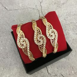 Bangle Brazil -selling Zinc Alloy Woman Bracelet Set Rhinestone 3pcs Jewellery Girl Gift Accessories
