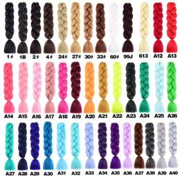 The latest 24 inch monochrome synthetic fiber high-temperature braided jumbo braided hair comes in a variety of styles and supports customization