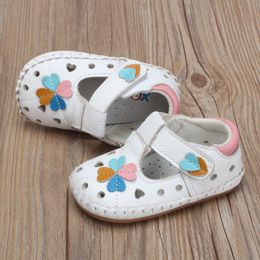 Sandals Baby Girls Shoes Spring/Summer Toddler Sandals Leather Shoes Kids Soft Bottom Hollow Children Shoes Fashion Princess 230515