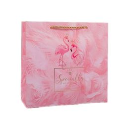 DIY Handmade Mutli Size Printed Pink Flamingo Paper Gift Wrap Fashion Style Candy Wedding Cake Package Kraft Home Party Suppiles Box Package