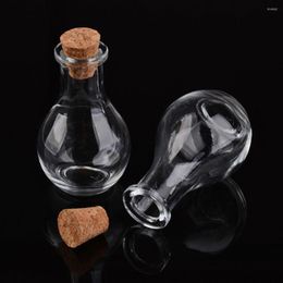 Jewellery Pouches 30pcs Glass Bottle For Bead Containers Clear Wishing Making Decor 4.9x8.8cm With Cork Stopper Capacity: 55ml