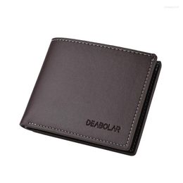 Wallets Fashion Men Wallet Leather Vintage Mens Clutch Bag Coin Purse Card Holder Short Slim Male Money High Quality Purses