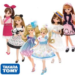 Dolls TOMY Dome Licca Dress up Princess Girls Toy BJD Kids Gift Baby Simulation Gifts 230512