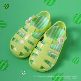 Sandals girls solid color roman sandals baby cute soft jelly shoes children waterproof jelly shoes 230515