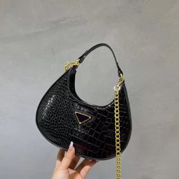 PRADE Designer Bags Handbag Shoulder Bag Crocodile Skin Pattern Crossbodybag Totebag Wallets Hardware Accessories Original Casual Fashion High-end 24*20*7CM