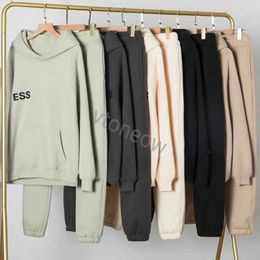 Ess Designer New Tracksuit Brand Printed Sportswear Men 7Colors Warm Two Pieces Set Loose Hoodie Sweatshirt Pants Sets Hoodie jogging