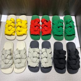 2023 New Designer Men Women Slippers Flowers Printing Leather Platform Shoes Summer Sandals fashion versatile Size 35-48