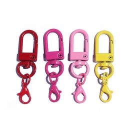 500Pcs/Lot Lobster Clasp Hooks Keychain With Lobster Matel Clasps For Diy Jewelry Making Dog Buckle Neckalce Bracelet Accessorie