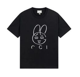 Men's T-shirts, Men's and Women's Luxury Brand T-shirts, Summer Round Neck Short Sleeve Outdoor Fashion Casual Cotton Letter Cat Print Lover Clothing