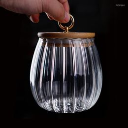 Storage Bottles Candy Jar For Spice Transparent Container Glass With Lid Kitchen Tea Sealed And