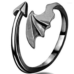 Cluster Rings European And American Fashion Trend Arrow Wing Ring Demon Adjustable Pair Halloween For Men Wholesale