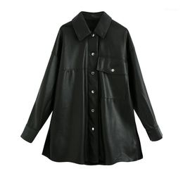 Women's Leather Arrival Autumn Winter High Quality Women Coat Boyfriend Style Shirt Outer Wear Loose Design Jacket & Faux