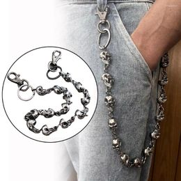 Belts Fashion Jeans Pants Gothic HipHop Adjustable Strap Heavy Duty Waist Chain Punk Skull Belt Link Coil