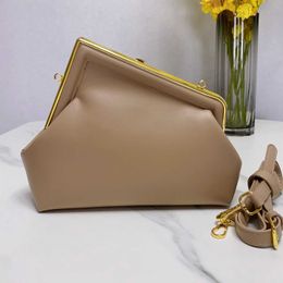 Classic Clip Bag Shoulder Bags Women Brand Name Bag Famous Designer Retro Simple Cross-body Arm Bags PU Leather Handbag Purse High-quality