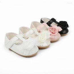 First Walkers Flower Princess Shoes Baby Walking Fashion Elegant Rubber Sole Sandals Outdoor Soft Non Slip