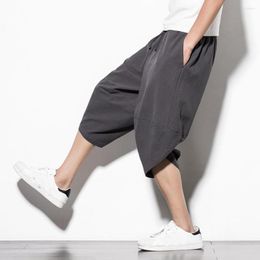 Men's Pants Baggy Sweat Absorption Comfortable All Match Summer Men Cropped Sportswear For Make