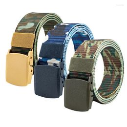 Belts Quick Drying Smooth Buckle Camouflage No Metallic Belt Blue Outdoor Sports Breathable Student