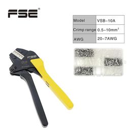 Screwdrivers FSE Crimping Hand Tool Cable Cutter Crimper VSB10A VSB03B Pliers Terminal Crimp Range 0.256mm 0.510mm 207AWG 2310AWG