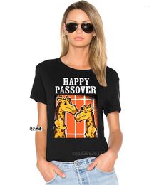 Men's T Shirts Graphic Happy Passover Giraffe Matzah Design Game Friend Tshirt For Men Cotton Casual Hipster Mens Tshirts Classical Normal