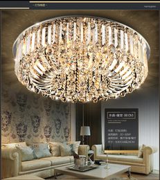 Ceiling Lights Flush Mount Luxury Crystal LED Light For El Shop Home Lighting Living Room Lamps