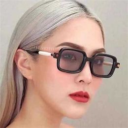 Designer Triangular signature cool sunglasses luxury Super high quality Jing bairan star with German street shooting square plate P2 Personalised kuboraum