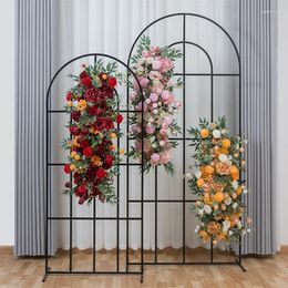 Decorative Flowers Custom Wedding Flower Row Scene Simulation Art El Layout Road Lead