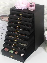 Jewellery Pouches Luxury Multi Layer Box Storage Organiser Case Large Capacity Korean Earrings Display Birthday Gift