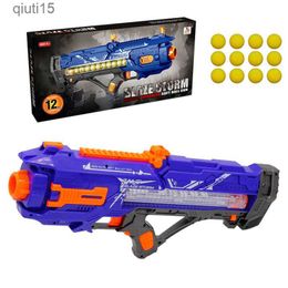 Gun Toys Zeus Electric Semi-Auto Soft Bullets Gun Apollo Ball Bullets Gun Toy Submachine Gun For Nerf Rivals Ball Gun Fun Toys For Kids T230515